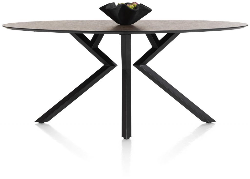 Table de bar familiale piétement design et plateau couleur anthracite