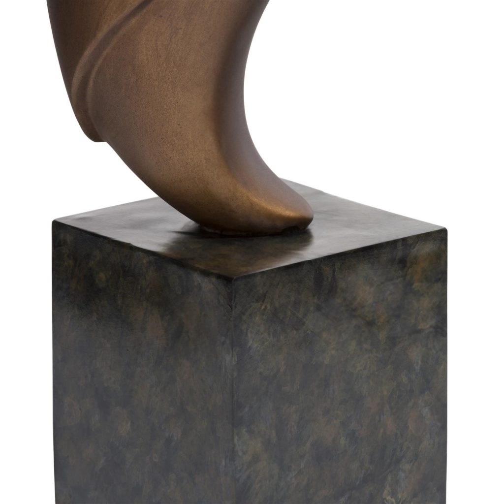 Statue en bronze représentant une chouette