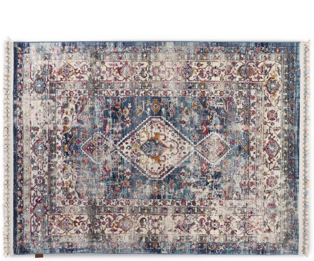 Tapis motifs traditionnels à franges