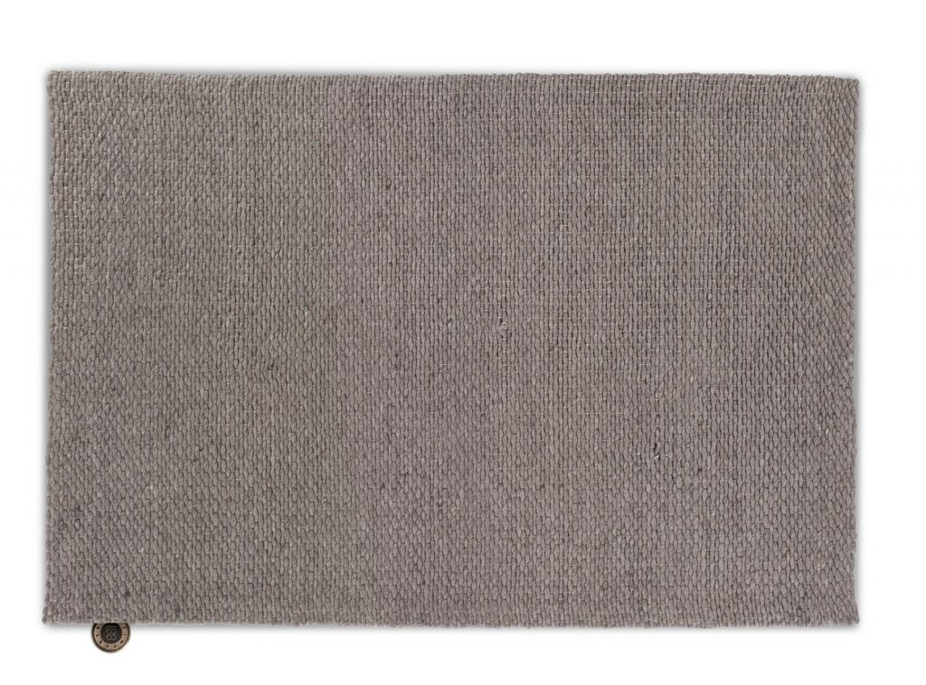 Tapis rectangulaire tendance en laine couleur beige