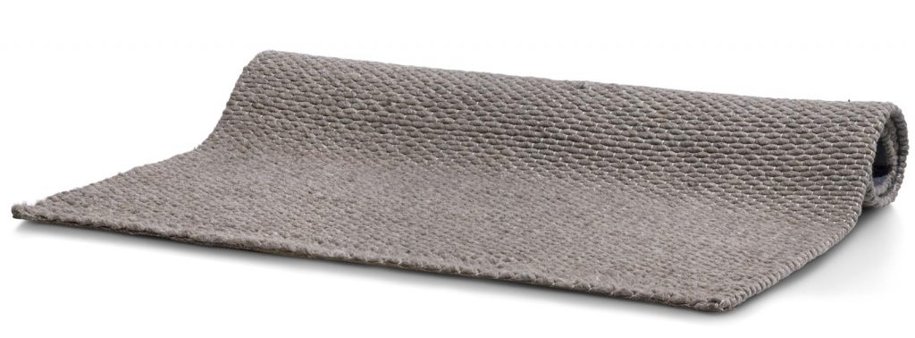 Tapis rectangulaire tendance en laine couleur beige