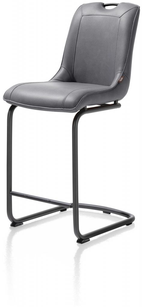 Chaise de bar contemporaine gris anthracite