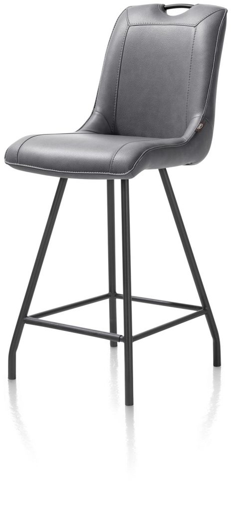 Chaise de bar contemporaine gris anthracite