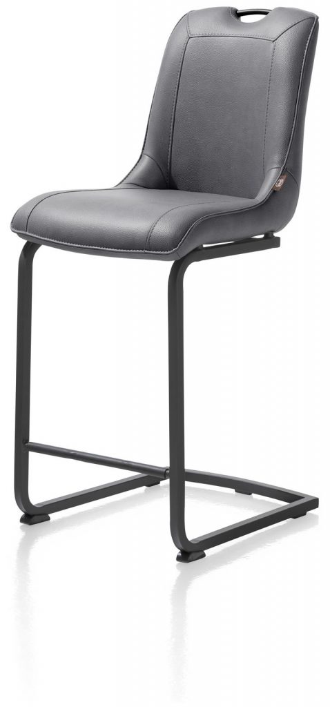 Chaise de bar contemporaine gris anthracite