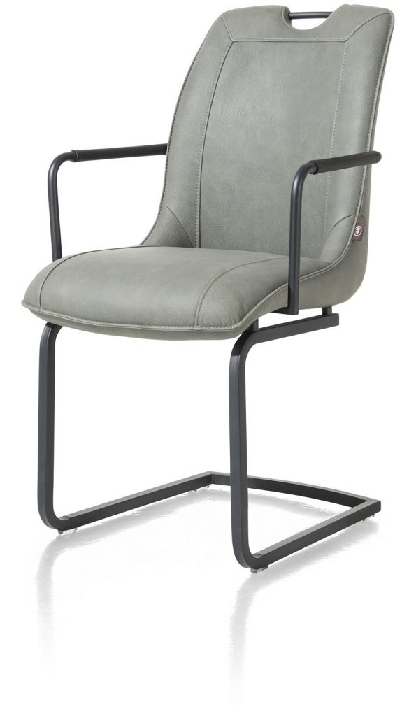 Chaise fauteuil contemporaine en tissu vert