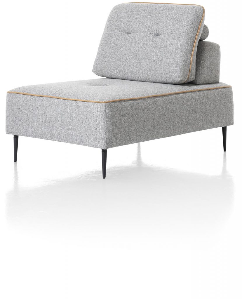 Fauteuil moderne et modulable en tissu gris clair