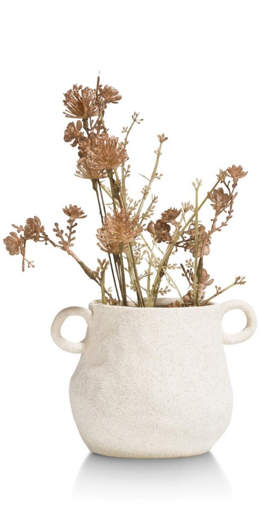 Vase authentique en argile beige