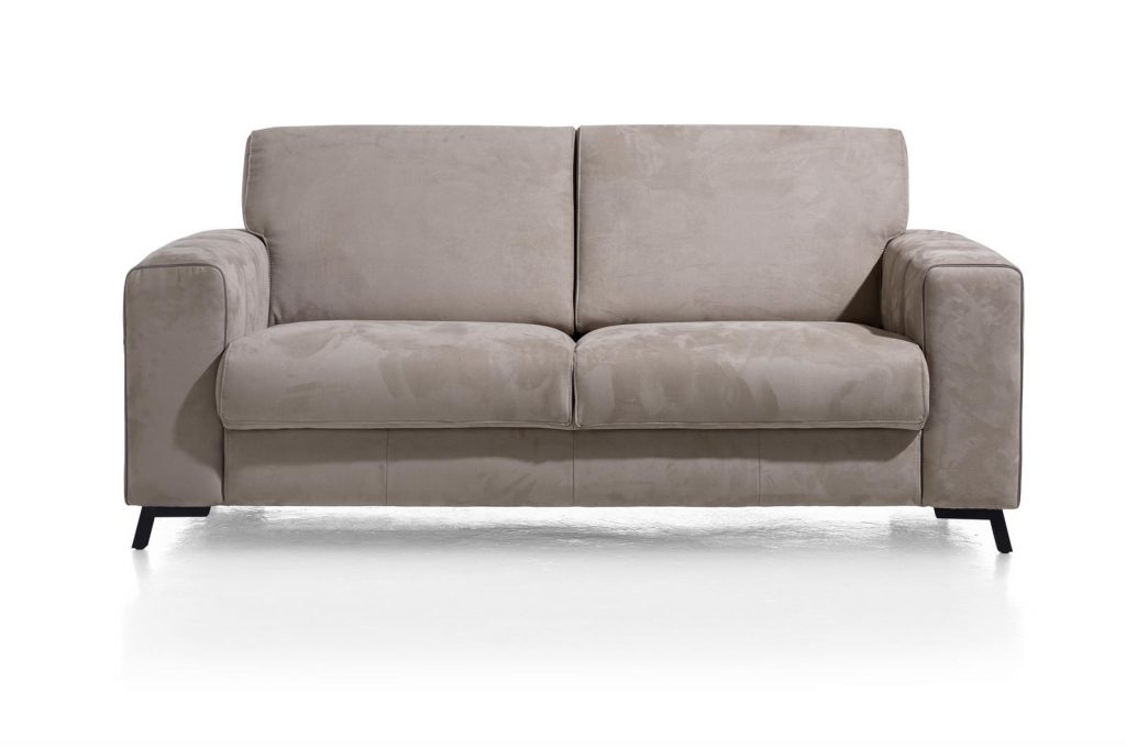 Canapé confortable et moderne en tissu gris