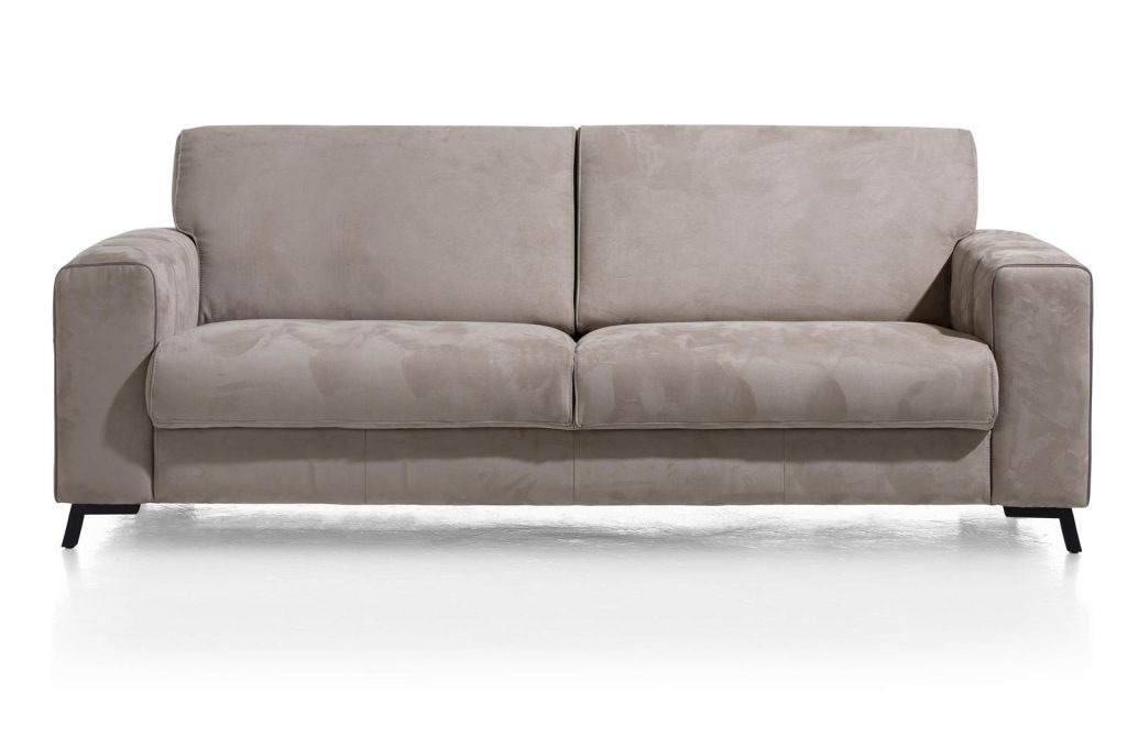 Canapé confortable et moderne en tissu gris