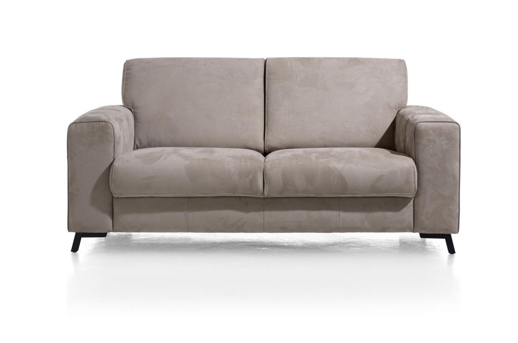 Canapé confortable et moderne en tissu gris