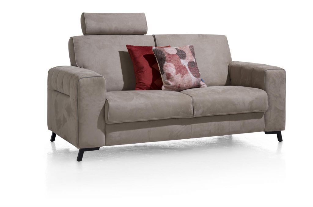 Canapé confortable et moderne en tissu gris