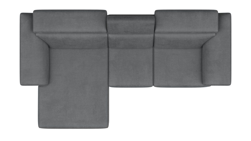 Canapé d'angle moderne tissu ou cuir têtières inclinables