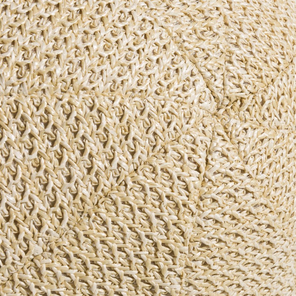 Coussin forme de sphère en corde beige