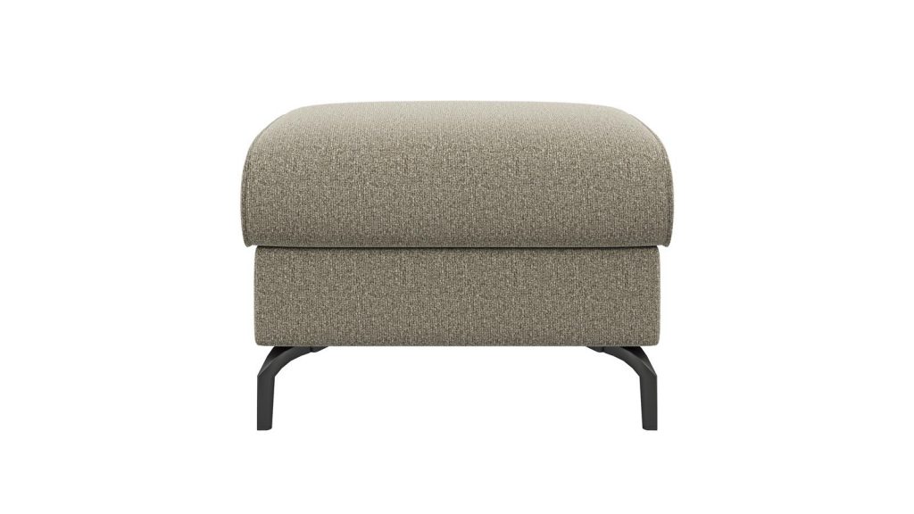 Pouf de canapé moderne en tissu vert amande