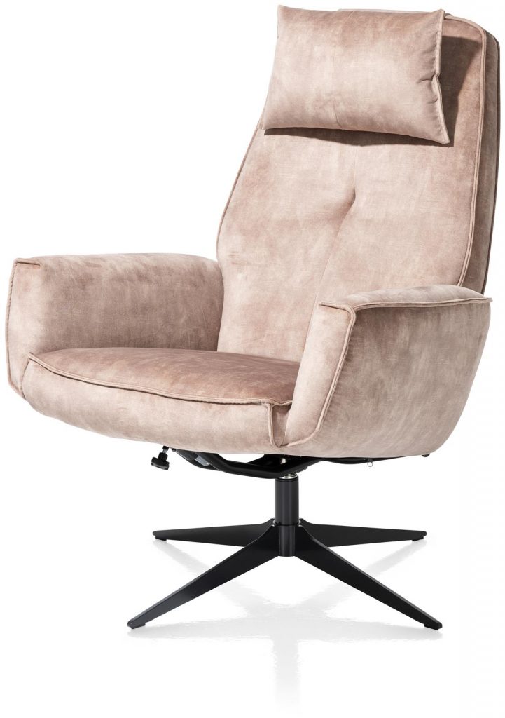 Fauteuil de relaxation en tissu beige