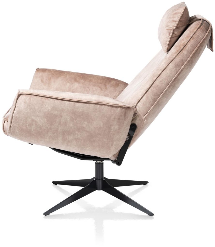 Fauteuil de relaxation en tissu beige