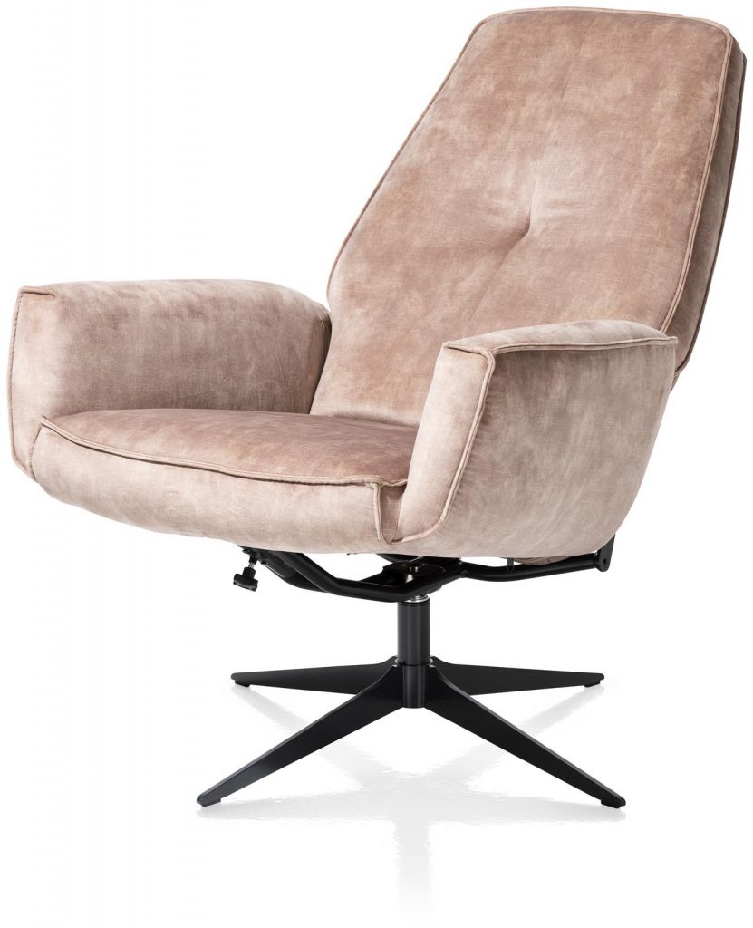 Fauteuil de relaxation en tissu beige