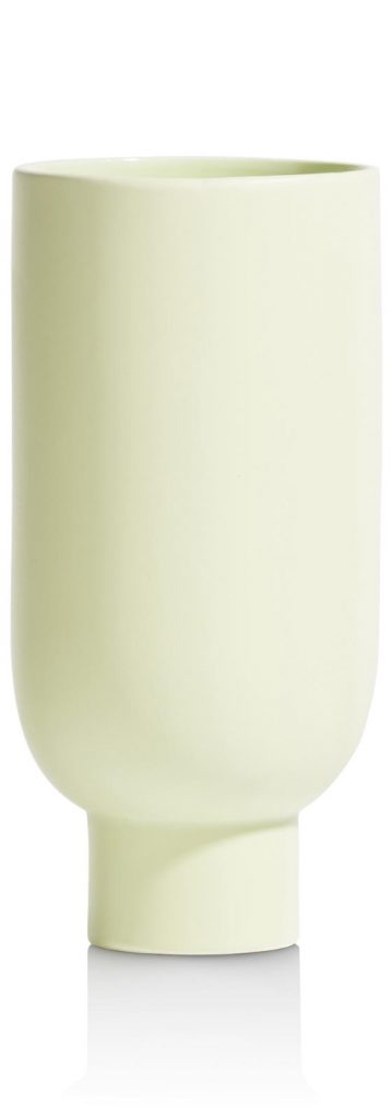 Vase haut en céramique vert pâle