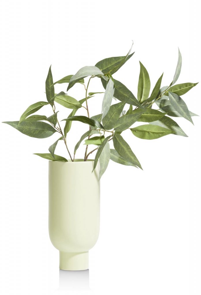 Vase haut en céramique vert pâle