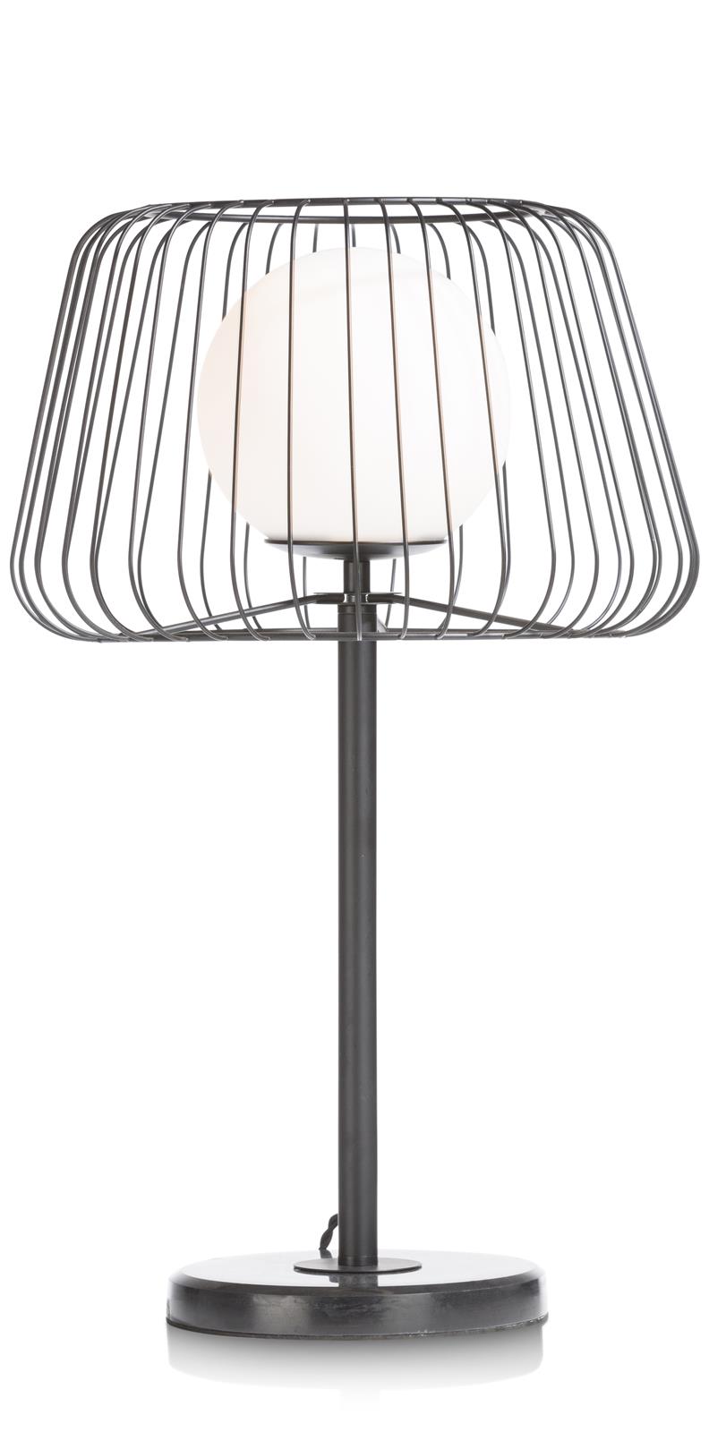 Lampe métallique noire et minimaliste