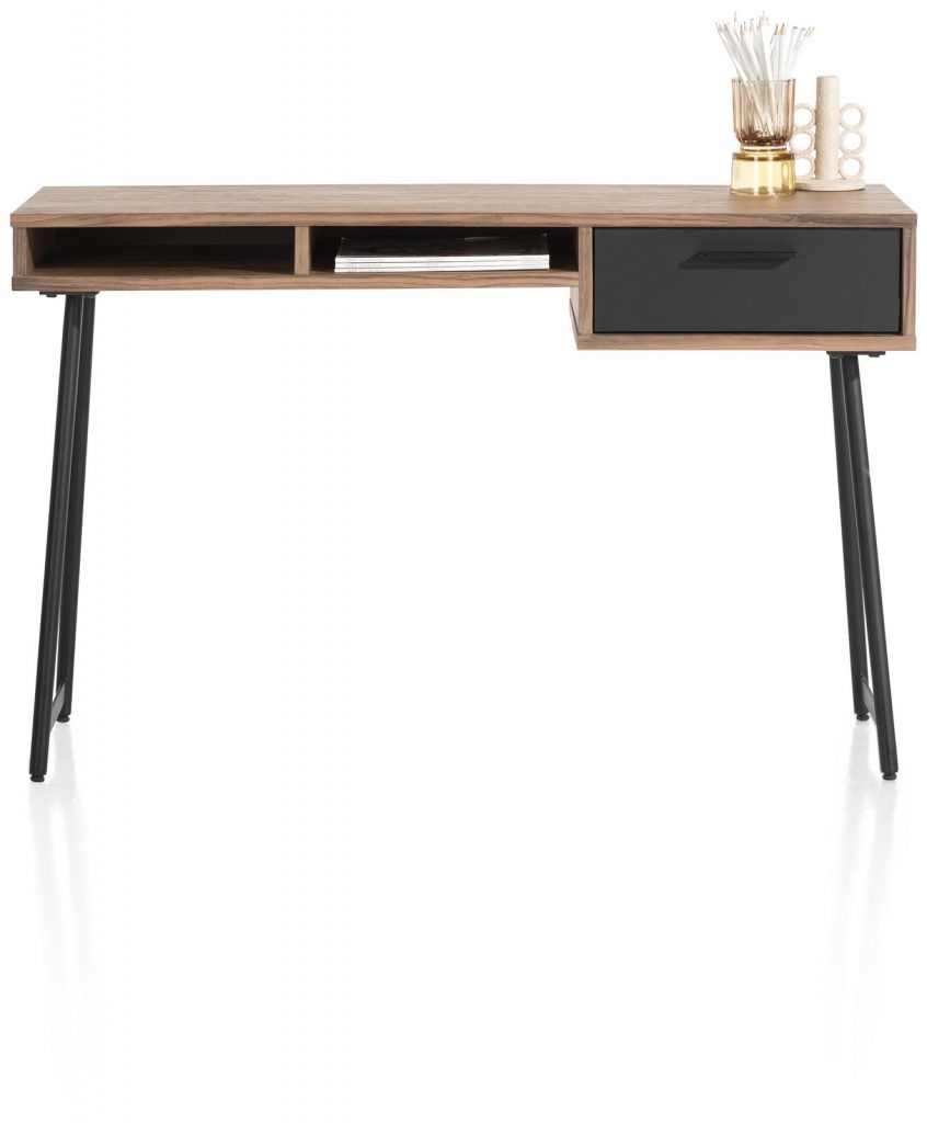 Bureau style console moderne en bois de noyer