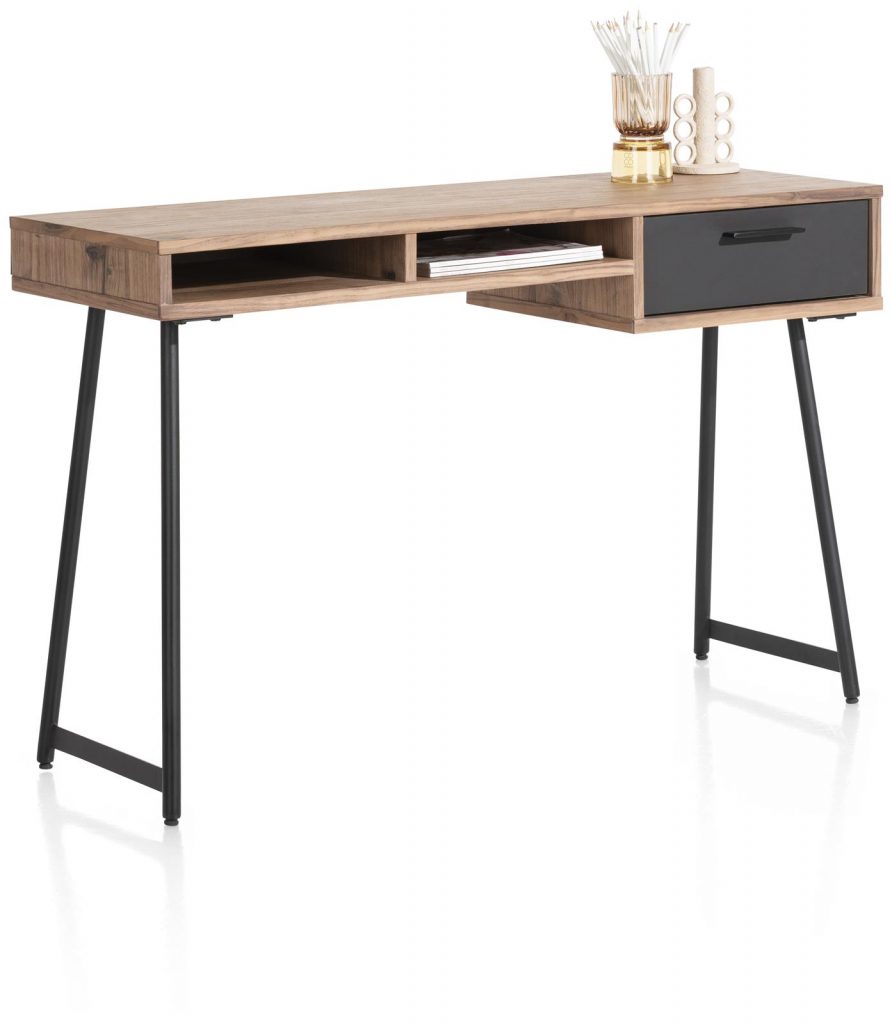 Bureau style console moderne en bois de noyer