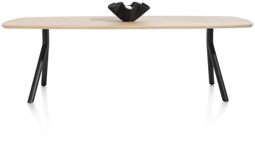 Table moderne rectangulaire en bois de chêne massif