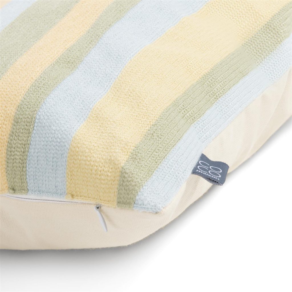 coussin 45x45 forme rectangulaire jaune bleu et vert