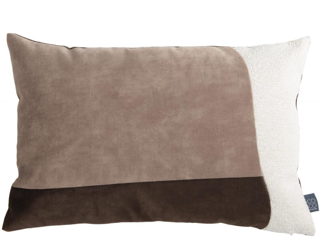 coussin 40x60 avec forme organique couleur beige