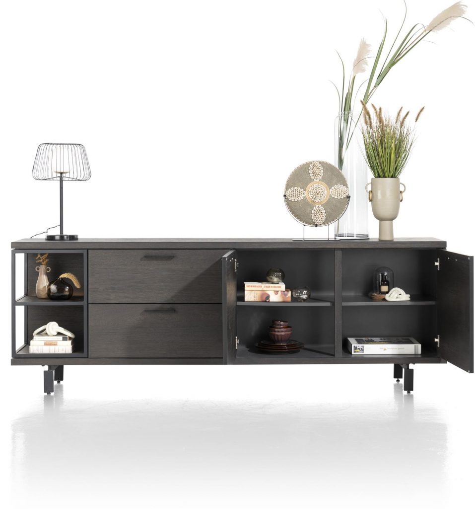 buffet intemporelle en bois brut / anthracite ou naturel