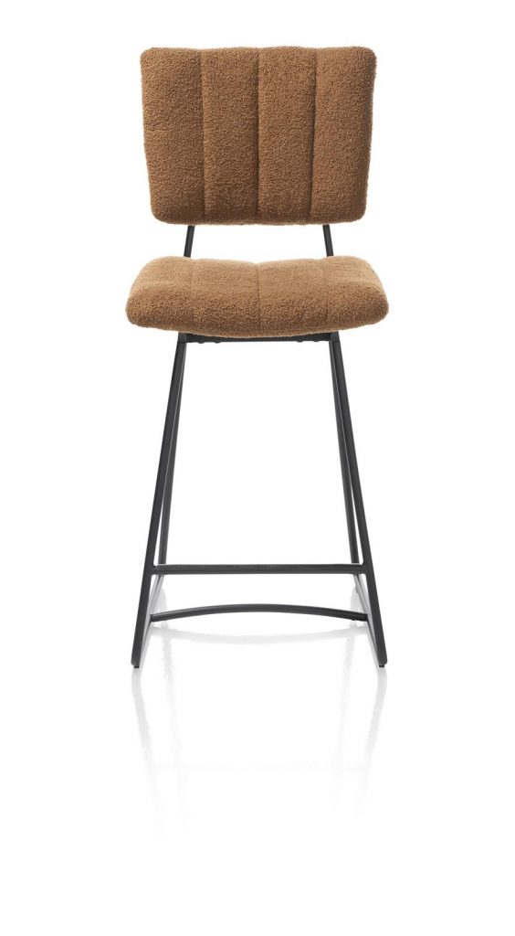 chaise bar moderne avec tissu effet bouclé