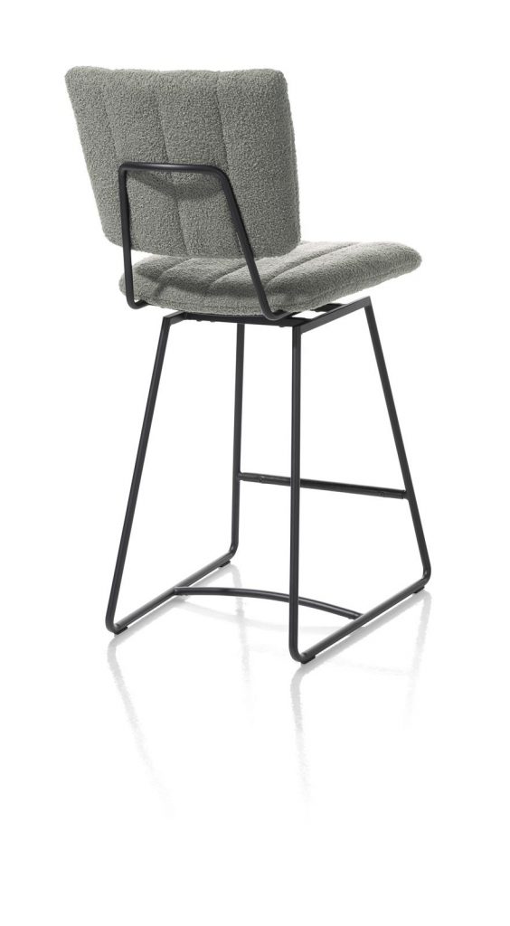chaise bar moderne avec tissu effet bouclé