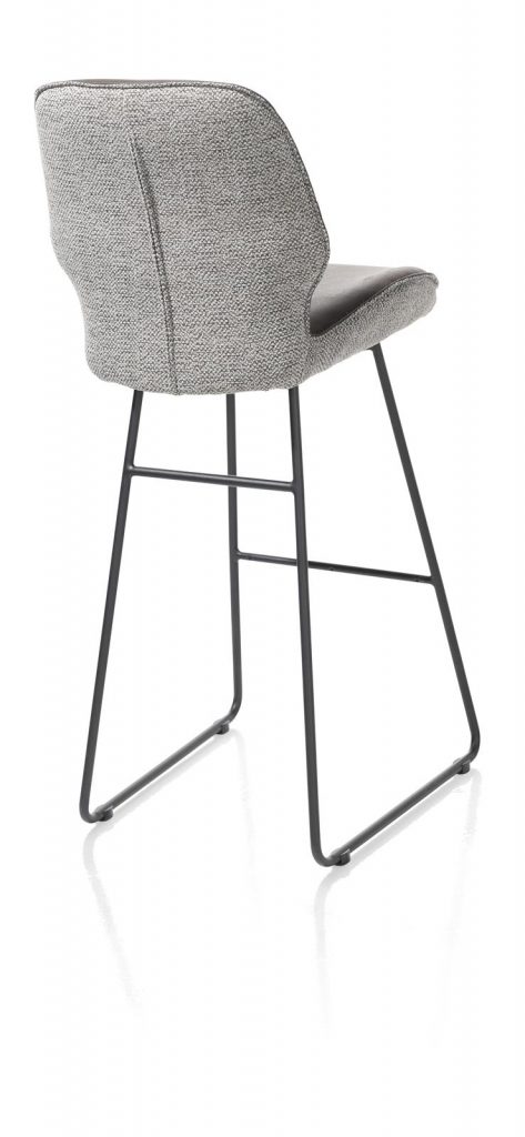 chaise de bar moderne et épurée a double gris clair