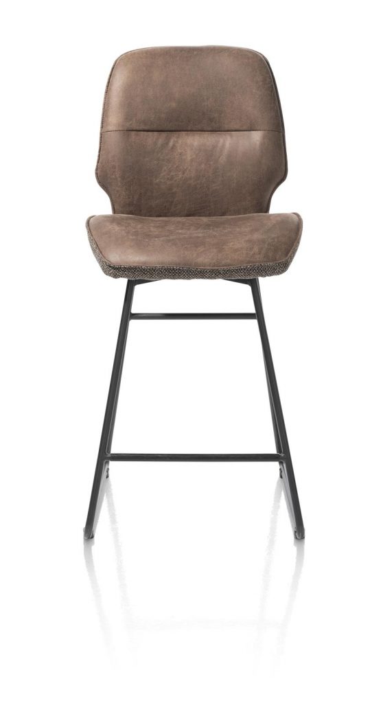 chaise de bar moderne et épurée a double marron