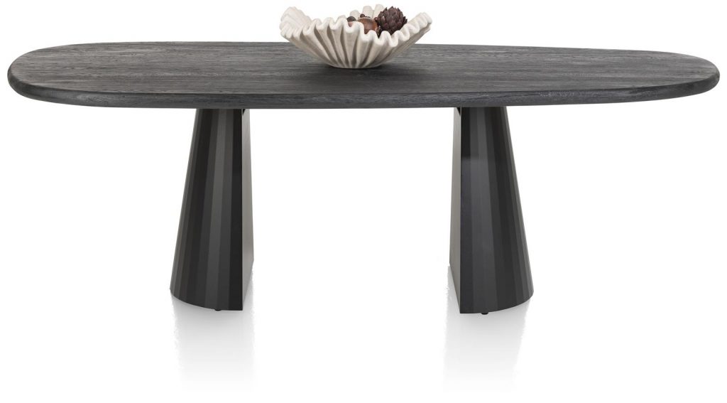 table forme organique noir