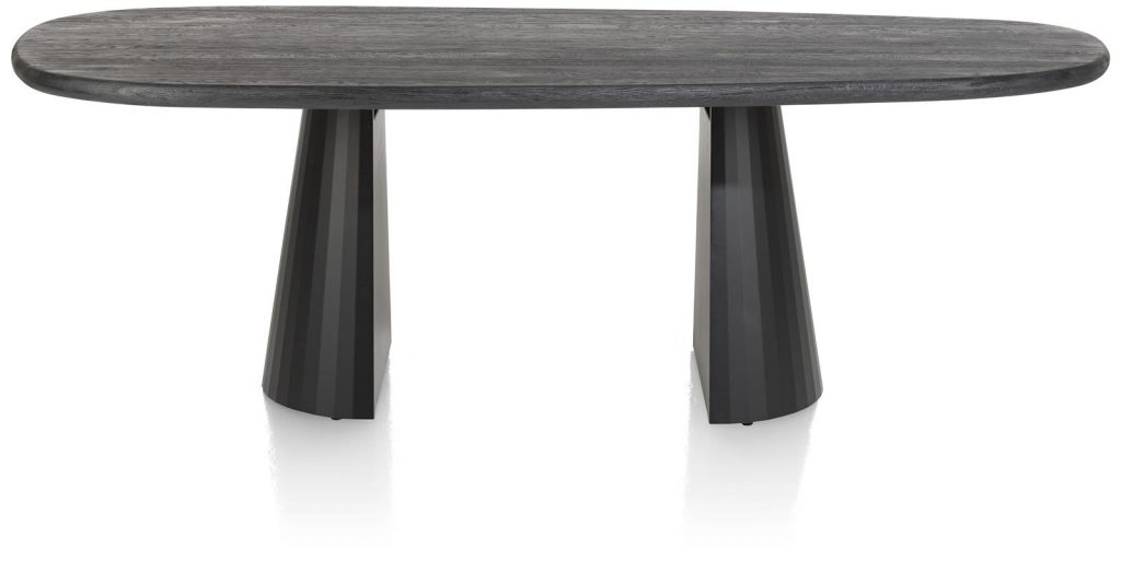 table forme organique noir