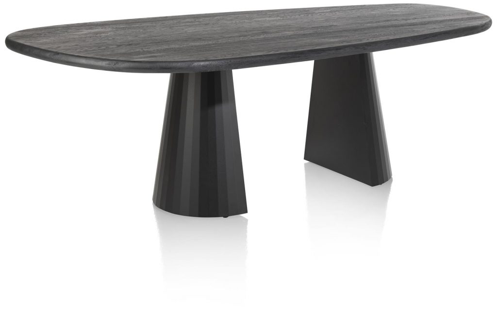 table forme organique noir