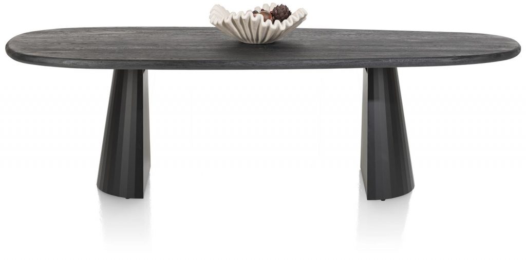 table forme organique noir