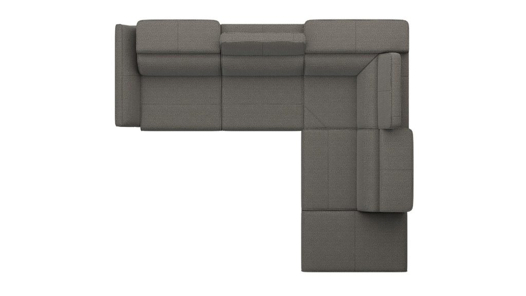 canapé d'angle compact et moderne