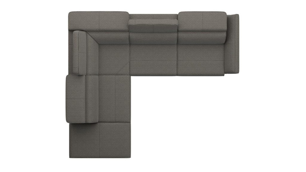 canapé d'angle compact et moderne