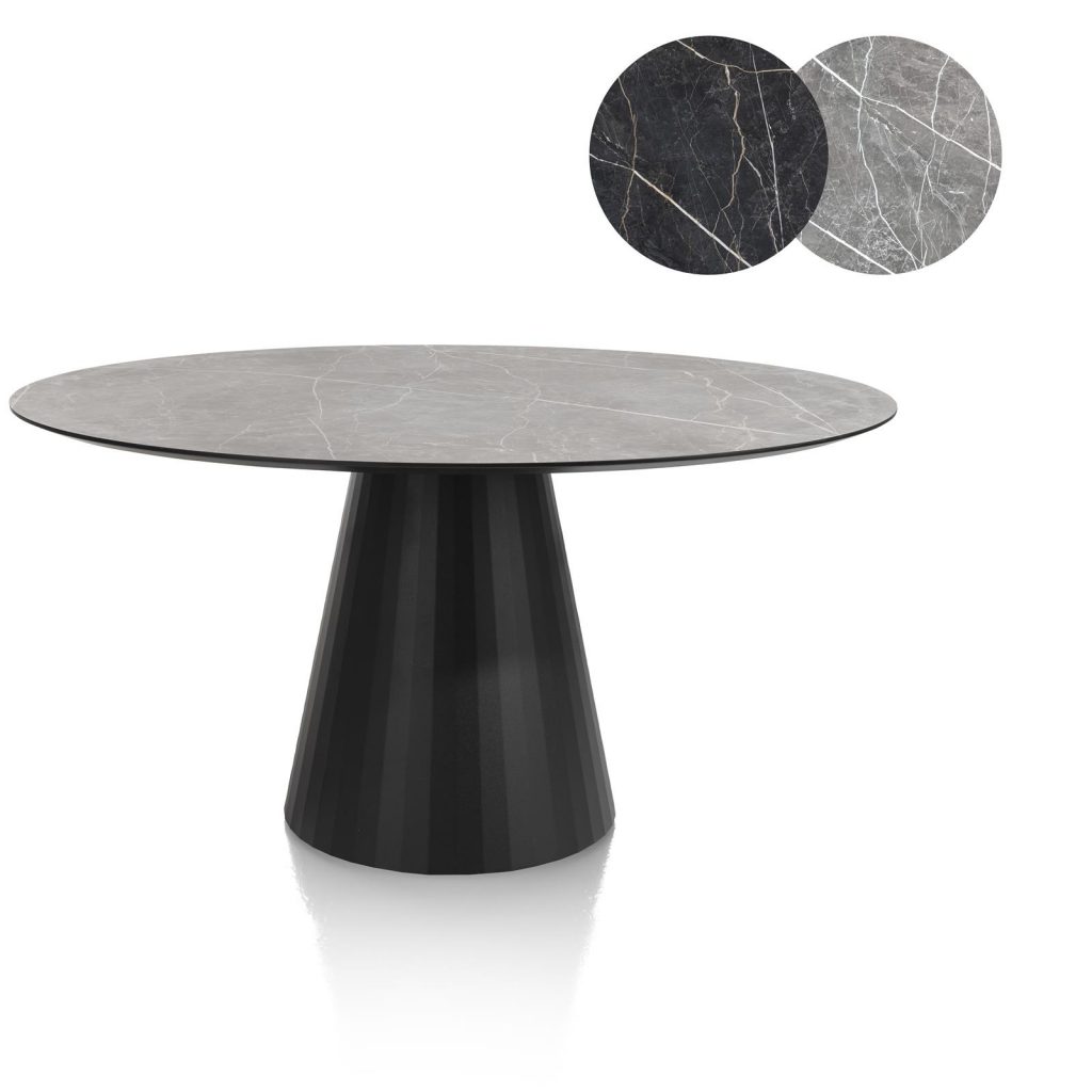 table ronde plateau en marbre