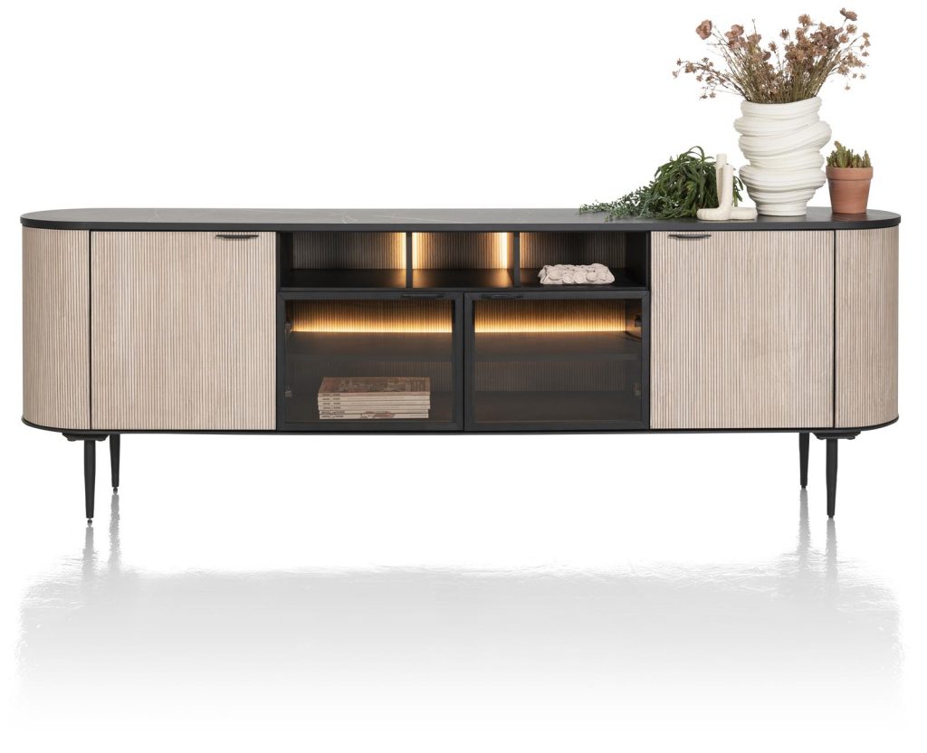 buffet moderne avec plateau en marbre