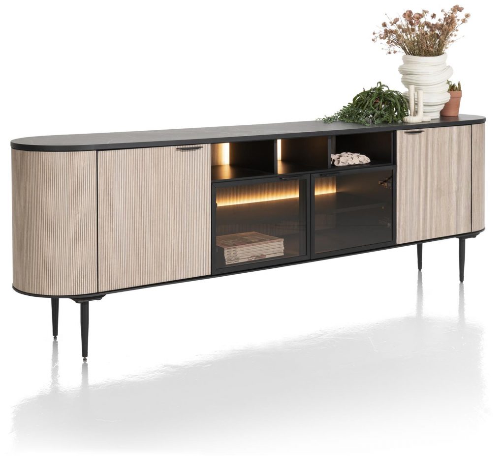 buffet moderne avec plateau en marbre