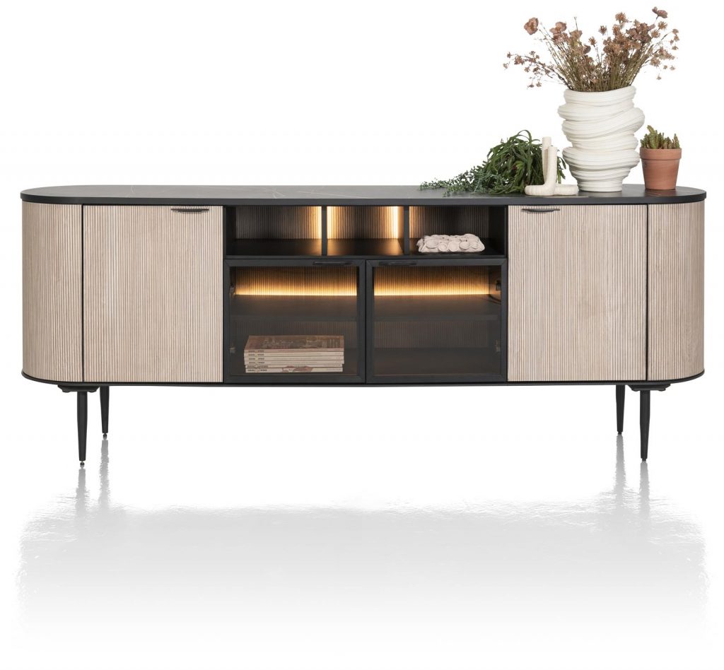 buffet moderne avec plateau en marbre