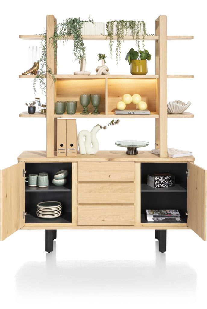 vaisselier scandinave et naturel